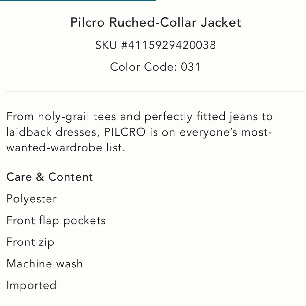 Anthropologie Pilcro jacket - Picture 3 of 3